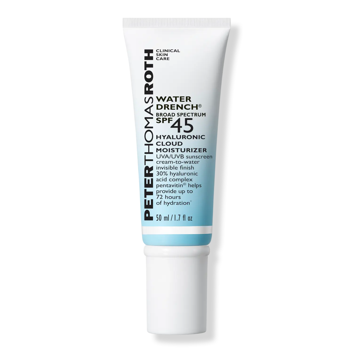 Увлажняющий крем Water Drench Hyaluronic Cloud Moisturizer SPF 45 Peter Thomas Roth, Non-Tinted
Увлажняющий крем Water Drench Hyaluronic Cloud Moisturizer SPF 45 Peter Thomas Roth, Non-Tinted