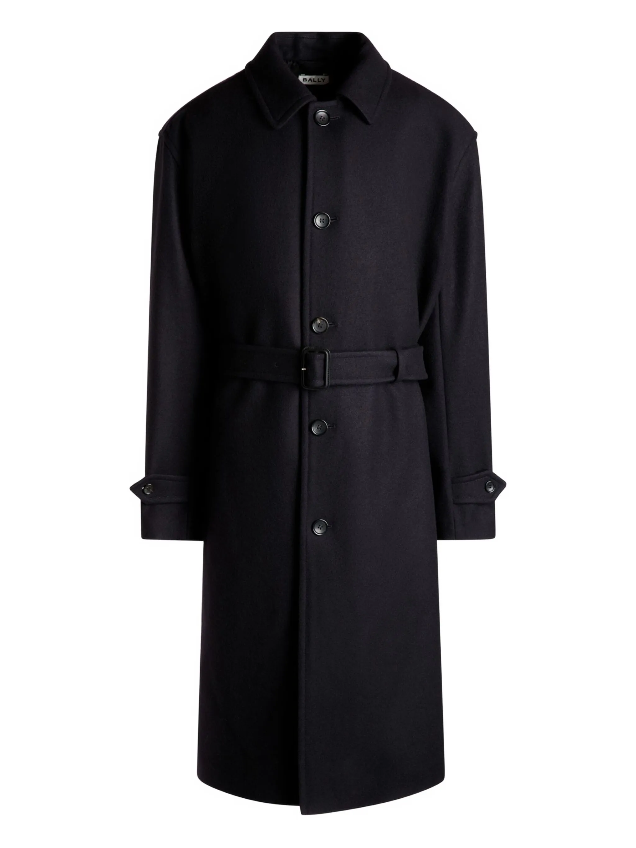 Однобортное пальто с поясом Bally, черный
Однобортное пальто с поясом Bally, черный