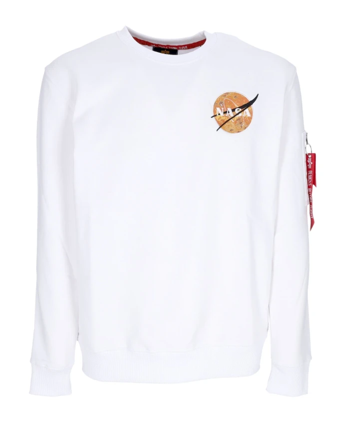 Белая толстовка с круглым вырезом NASA Davinci Alpha Industries, белый
Белая толстовка с круглым вырезом NASA Davinci Alpha Industries, белый