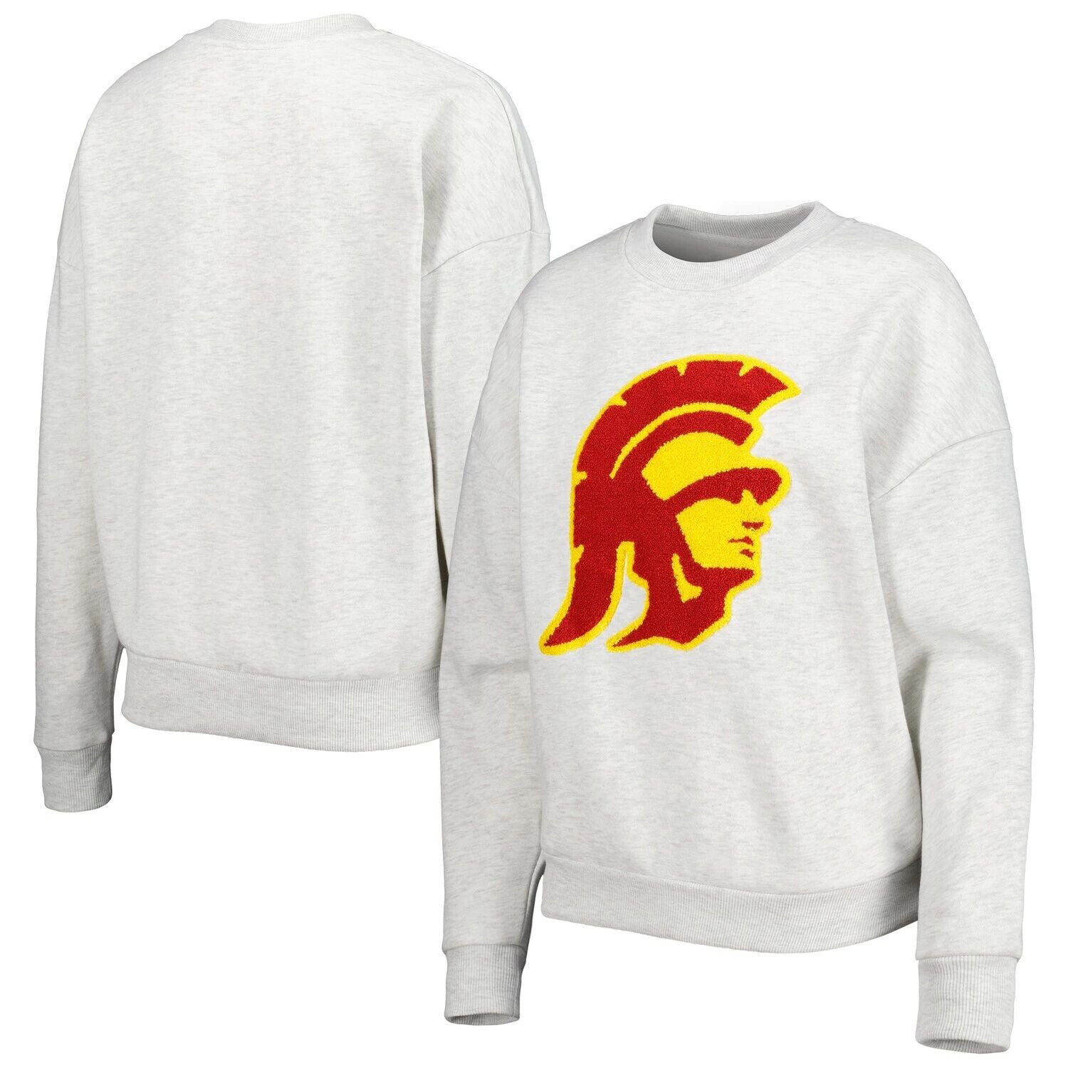 Женский флисовый пуловер с нашивкой синели Gameday Couture Heather Grey USC Trojans Толстовка
Женский флисовый пуловер с нашивкой синели Gameday Couture Heather Grey USC Trojans Толстовка
