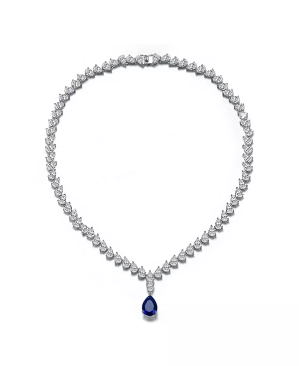 Крупное колье из белого золота с синими и прозрачными кубическими цирконами Rachel Glauber, blue
Крупное колье из белого золота с синими и прозрачными кубическими цирконами Rachel Glauber, blue