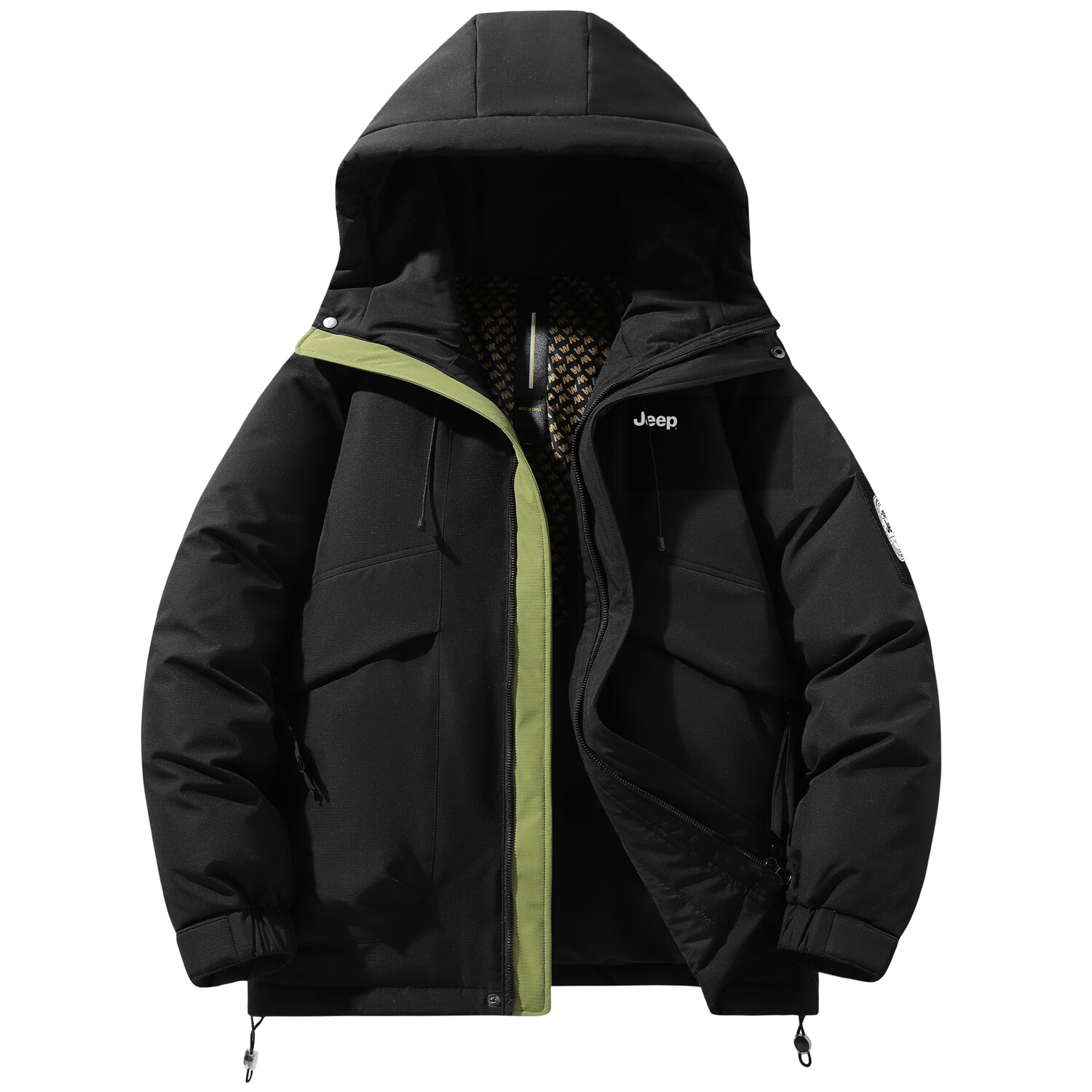 Пуховик унисекс Jeep, желтый
Пуховик унисекс Jeep, желтый