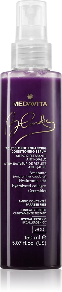 Сыворотка для улучшения цвета кожи Blondie Purple Blonde, улучшающая цвет кожи и улучшающая цвет окрашенных волос Medavita, 150 мл
Сыворотка для улучшения цвета кожи Blondie Purple Blonde, улучшающая цвет кожи и улучшающая цвет окрашенных волос Medavita, 150 мл