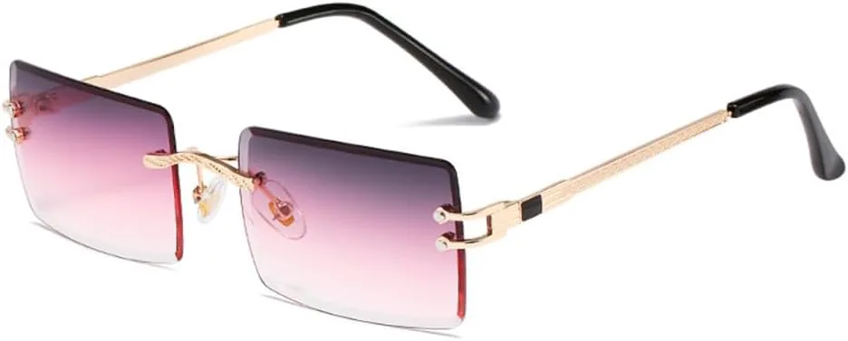 Солнцезащитные очки без оправы прямоугольной формы для женщин, очки без оправы для мужчин, сверхлегкие очки с защитой от УФ-излучения UV400 LANGSER, Gold Grey Pink
Солнцезащитные очки без оправы прямоугольной формы для женщин, очки без оправы для мужчин, сверхлегкие очки с защитой от УФ-излучения UV400 LANGSER, Gold Grey Pink