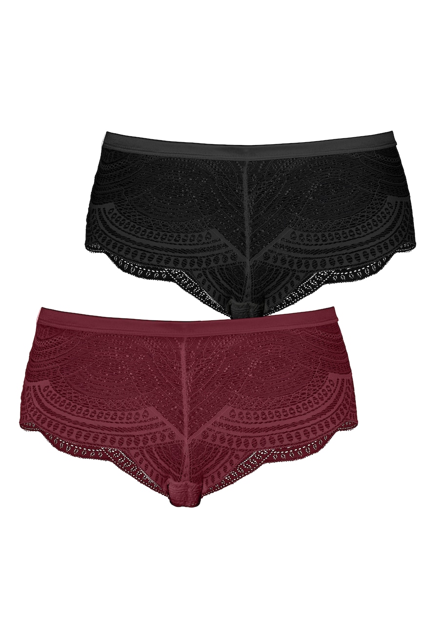 Бой-шорты LASCANA, Plum/Black
Бой-шорты LASCANA, Plum/Black