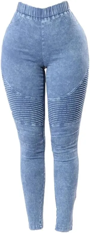 Andongnywell женские джинсы с высокой посадкой, эффектом потертости и зауженным кроем
Andongnywell женские джинсы с высокой посадкой, эффектом потертости и зауженным кроем