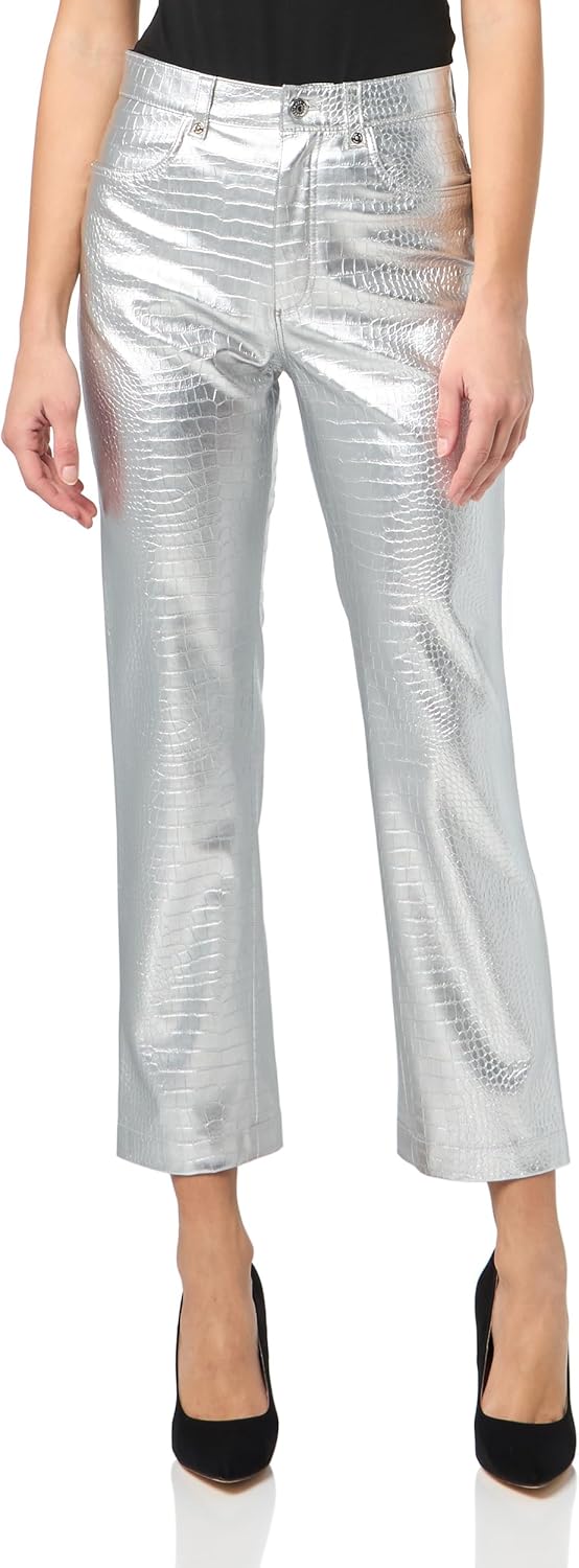 BOSS Мужские кожаные брюки Jaby Textured Friendly, Croc Silver
BOSS Мужские кожаные брюки Jaby Textured Friendly, Croc Silver