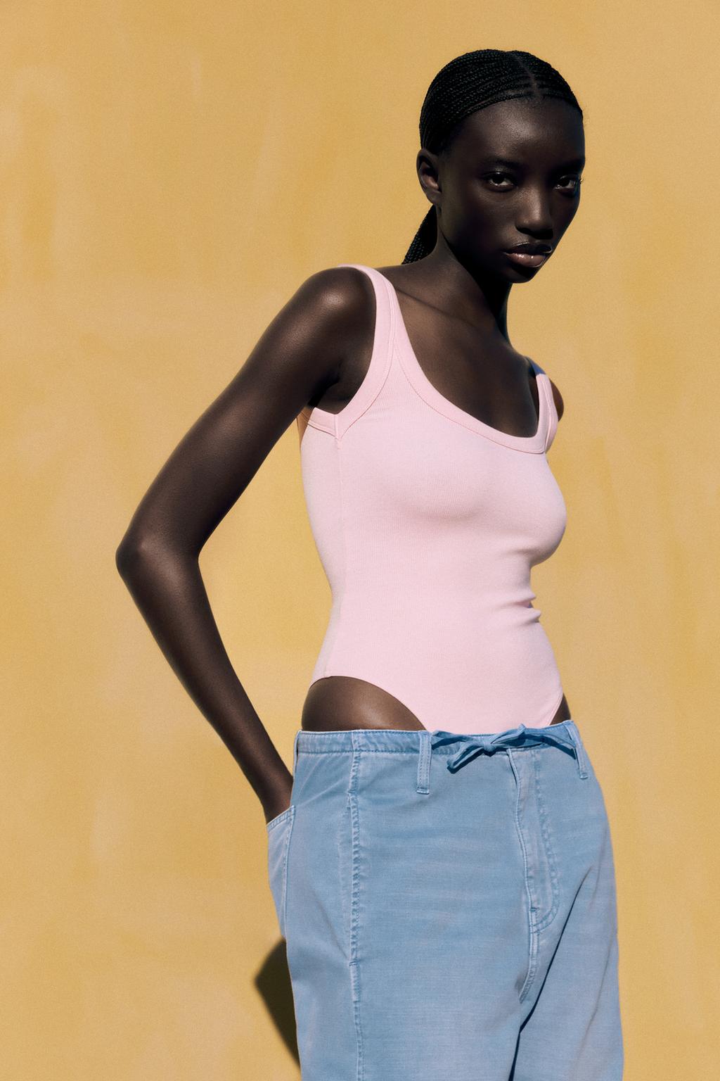 Боди в рубчик ZARA, розовый
Боди в рубчик ZARA, розовый