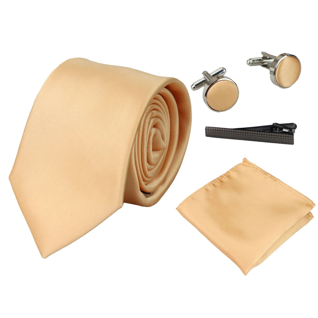 Запонки из атласного шелка для галстука и карманного платка, блестящие Paul Andrew, золотой 
Запонки из атласного шелка для галстука и карманного платка, блестящие Paul Andrew, золотой