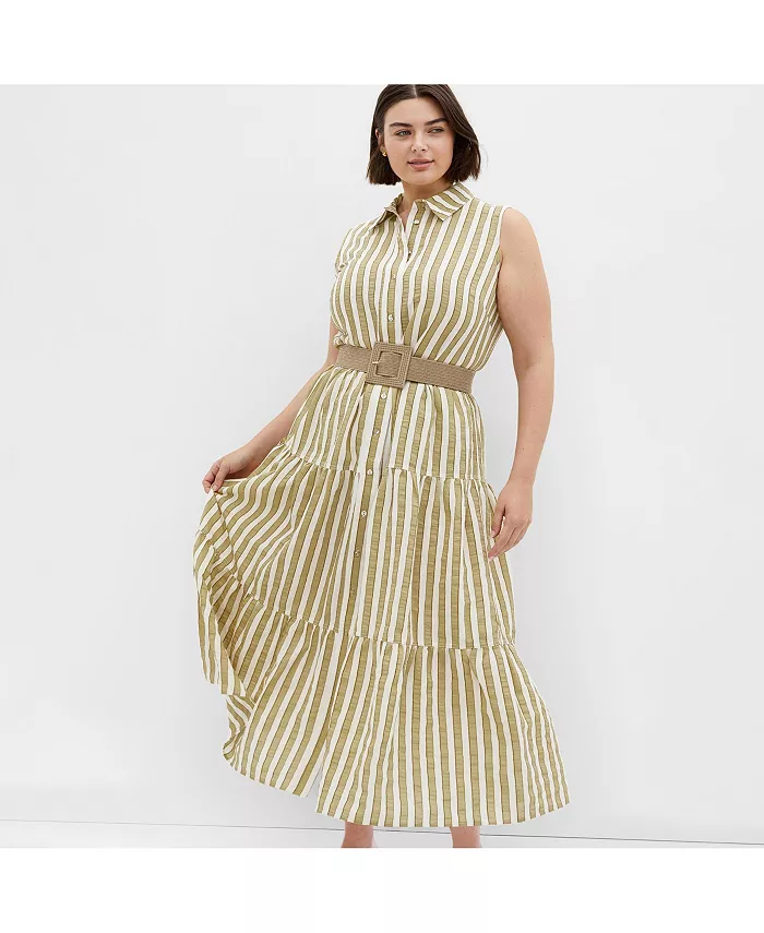 Платье больших размеров с чистыми линиями CITY CHIC, зеленый
Платье больших размеров с чистыми линиями CITY CHIC, зеленый