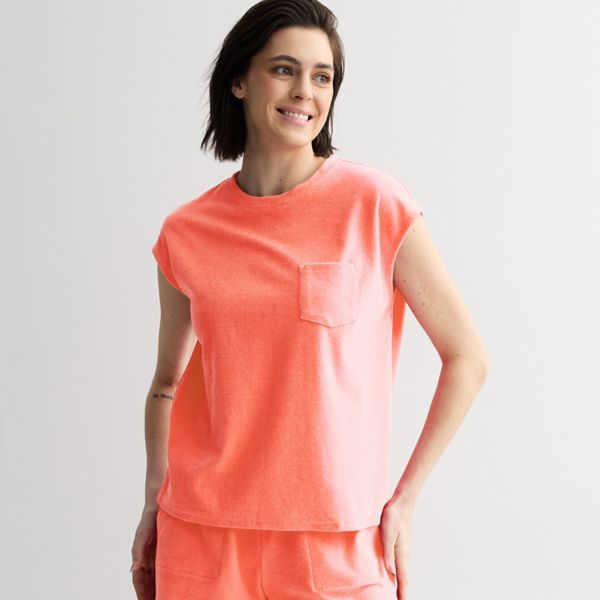 Женская футболка-боксер из махровой ткани Sonoma Goods For Life, цвет peach frenzy
Женская футболка-боксер из махровой ткани Sonoma Goods For Life, цвет peach frenzy