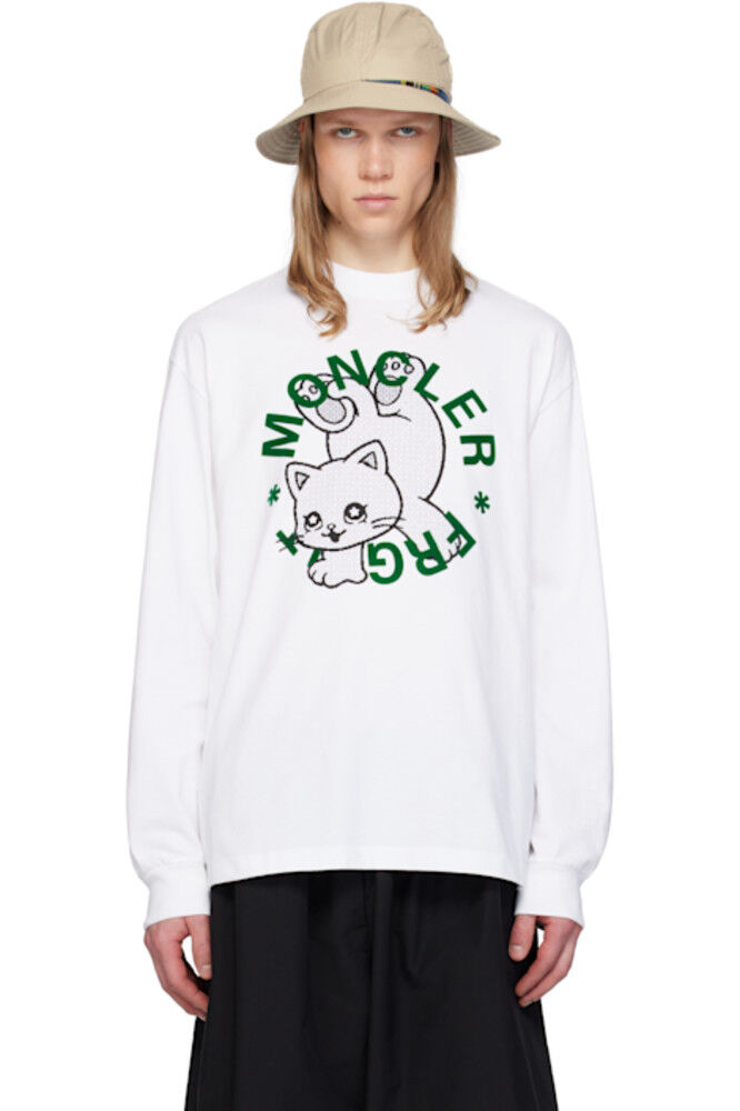 Белая футболка с мультяшным логотипом Moncler x FRGMT Hiroshi Fujiwara Moncler Genius
Белая футболка с мультяшным логотипом Moncler x FRGMT Hiroshi Fujiwara Moncler Genius
