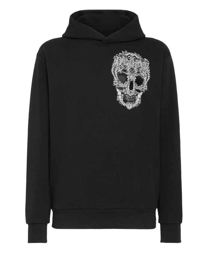 Толстовка с капюшоном в стиле барокко с черепом Philipp Plein, черный
Толстовка с капюшоном в стиле барокко с черепом Philipp Plein, черный