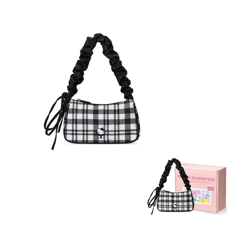 Sanrio Полиэстеровая подмышечная сумка через плечо My Melody в стиле хобо для женщин черно-розовая, Hello Kitty-Black
Sanrio Полиэстеровая подмышечная сумка через плечо My Melody в стиле хобо для женщин черно-розовая, Hello Kitty-Black