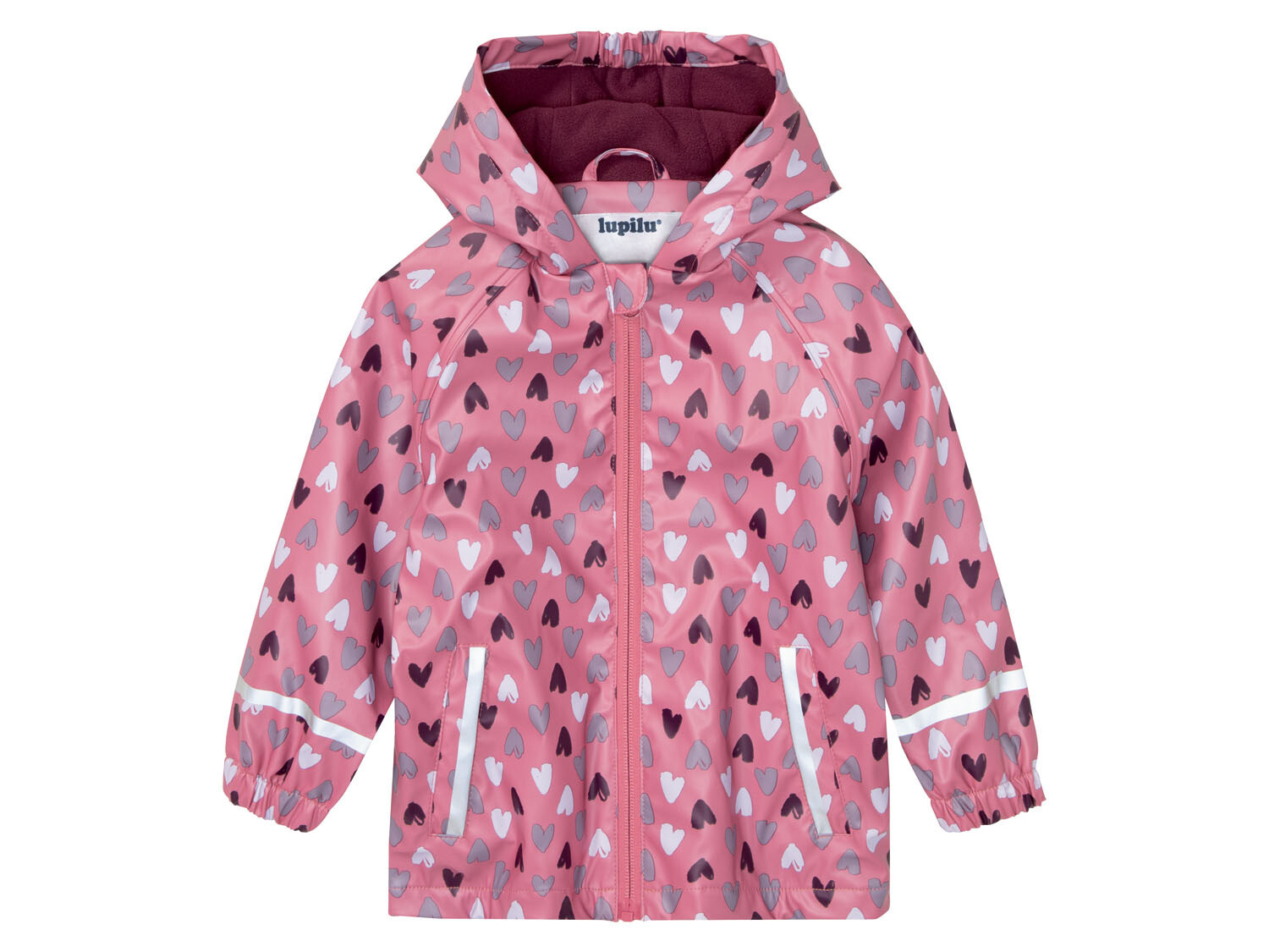 Куртка lupilu для малышей из грязи и грязи, ветрозащитная и водонепроницаемая, светло-розовый