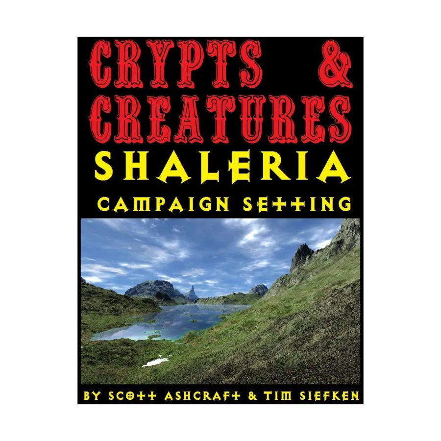 Shaleria Campaign Setting, Crypts & Creatures, мягкая обложка
Shaleria Campaign Setting, Crypts & Creatures, мягкая обложка