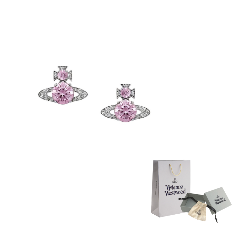 Латунные, Crystal серьги Women's Vivienne Westwood, серебряный/розовый фиолетовый
Латунные, Crystal серьги Women's Vivienne Westwood, серебряный/розовый фиолетовый