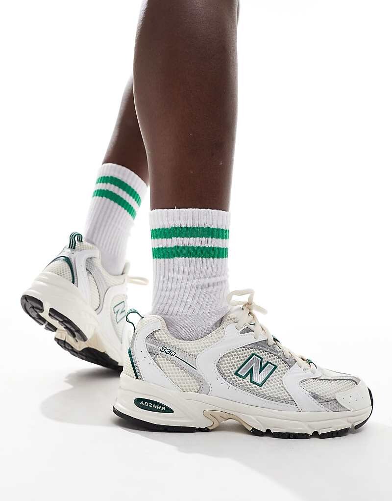 Белые кроссовки New Balance 530 с зелено-серыми деталями, Зеленый, Белые кроссовки New Balance 530 с зелено-серыми деталями
Белые кроссовки New Balance 530 с зелено-серыми деталями, Зеленый, Белые кроссовки New Balance 530 с зелено-серыми деталями