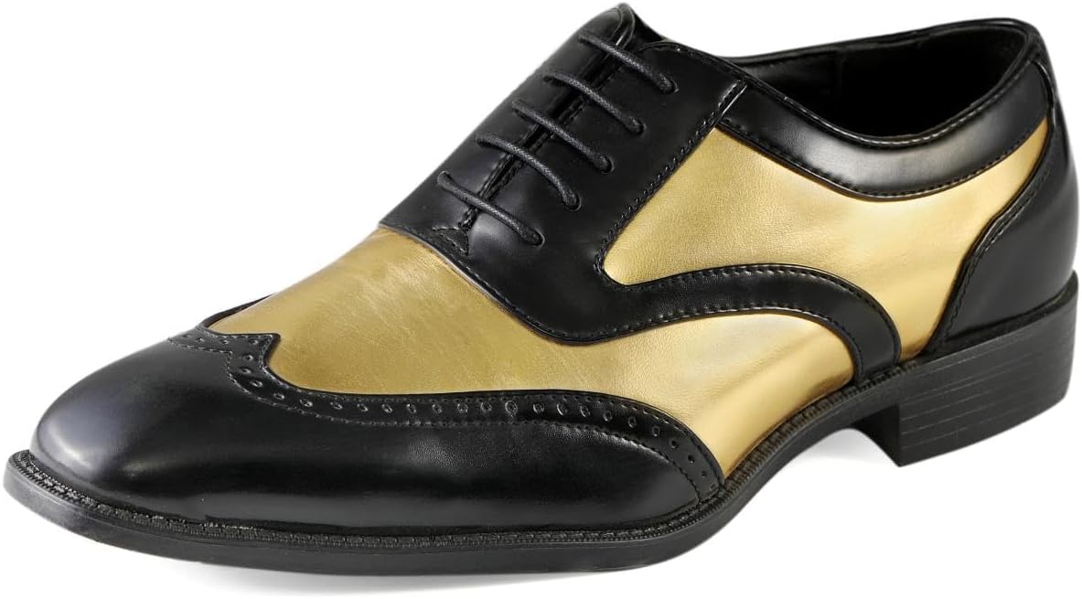 Туфли-оксфорды с перфорацией для мужчин, двухцветные и с блестящим металлическим эффектом, мужские классические туфли для смокинга Bolano, золотой
Туфли-оксфорды с перфорацией для мужчин, двухцветные и с блестящим металлическим эффектом, мужские классические туфли для смокинга Bolano, золотой