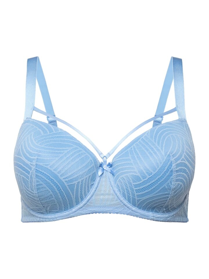 Бюстгальтер на косточках Ulla Popken, цвет lichtblau 
Бюстгальтер на косточках Ulla Popken, цвет lichtblau