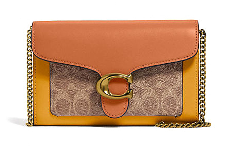 COACH Кожаная сумка через плечо с цепочкой
COACH Кожаная сумка через плечо с цепочкой