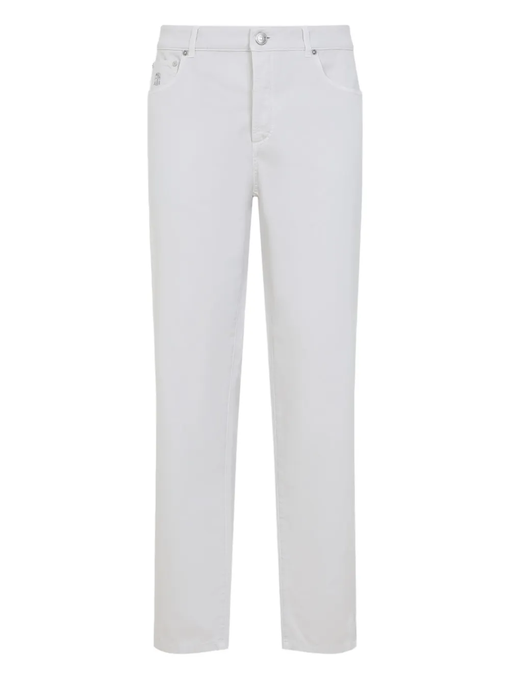 Джинсы прямого кроя с нашивкой-логотипом Brunello Cucinelli, серый
Джинсы прямого кроя с нашивкой-логотипом Brunello Cucinelli, серый