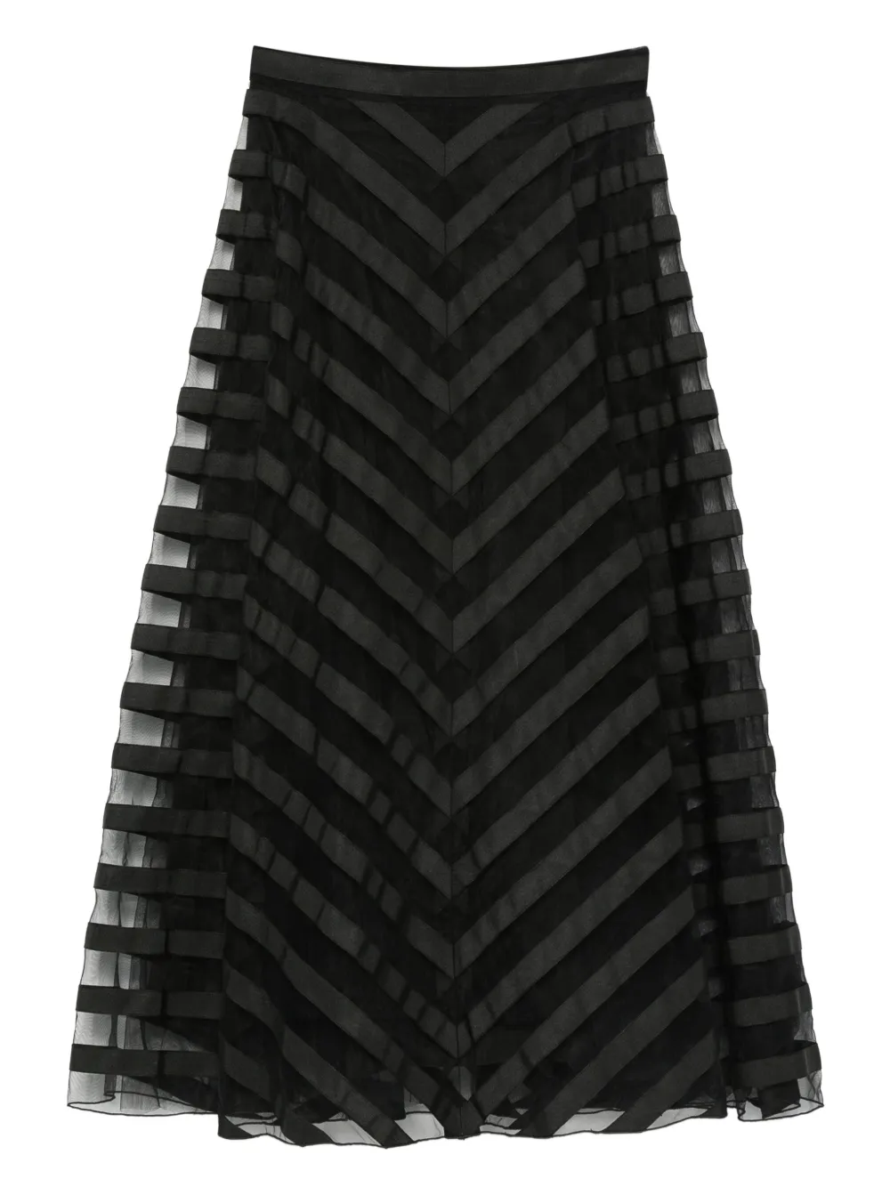 Юбка миди с шевронными полосками P.A.R.O.S.H., черный
Юбка миди с шевронными полосками P.A.R.O.S.H., черный