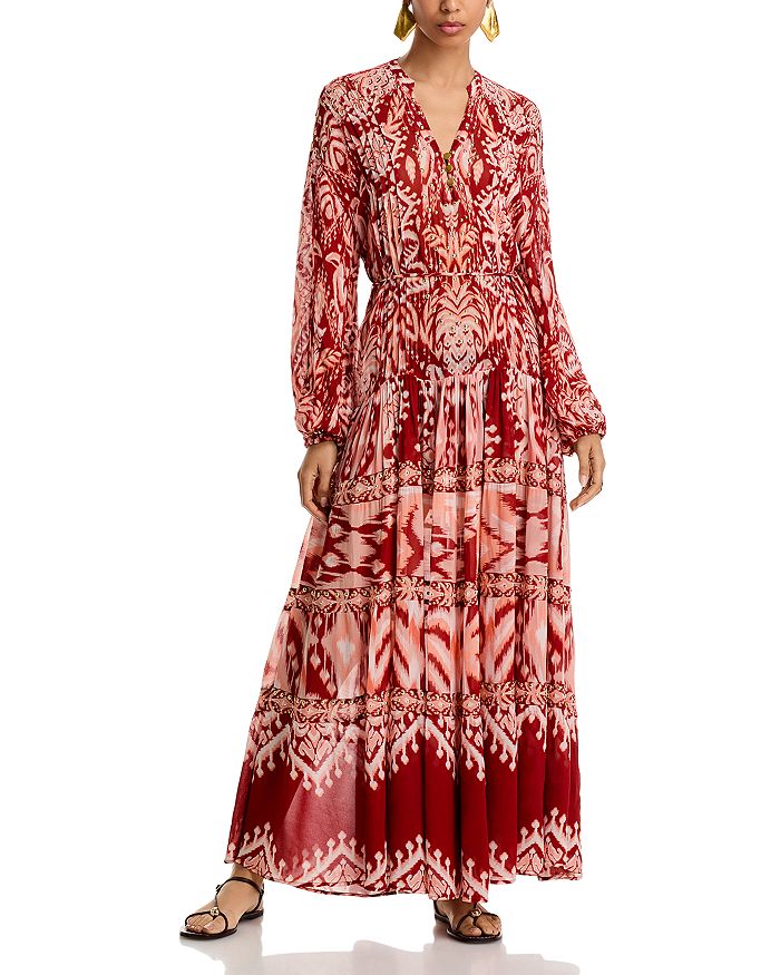 Тропический гобеленовый платье с металликом FARM Rio, красный
Тропический гобеленовый платье с металликом FARM Rio, красный