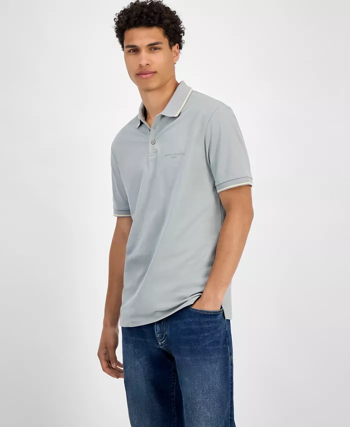 Мужская классическая поло с контрастными деталями A|X Armani Exchange, серый
Мужская классическая поло с контрастными деталями A|X Armani Exchange, серый