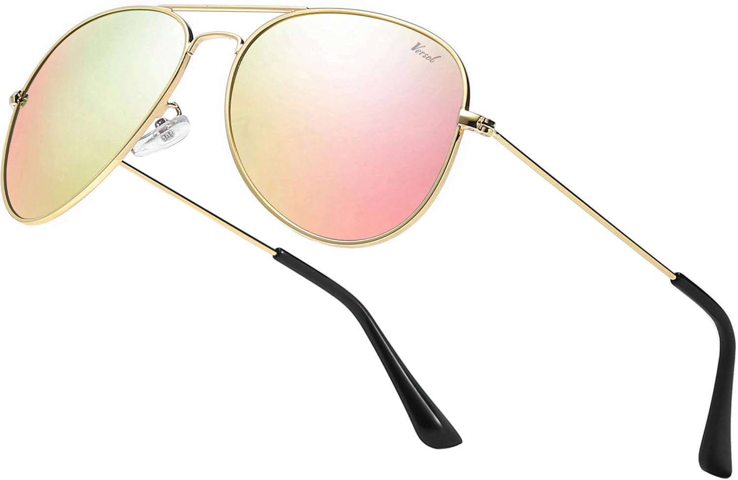 Солнцезащитные очки-авиаторы для мужчин и женщин, поляризованные зеркальные линзы с защитой от УФ-излучения UV400, легкие и классические, подходят для вождения и активного отдыха на природе Versol, Vs-03bobby Pink Mirror Lens+gold
Солнцезащитные очки-авиаторы для мужчин и женщин, поляризованные зеркальные линзы с защитой от УФ-излучения UV400, легкие и классические, подходят для вождения и активного отдыха на природе Versol, Vs-03bobby Pink Mirror Lens+gold