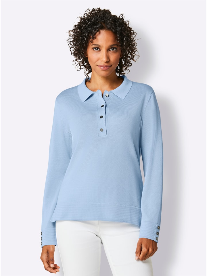 Свитер поло ледяного голубого цвета creation L
Свитер поло ледяного голубого цвета creation L