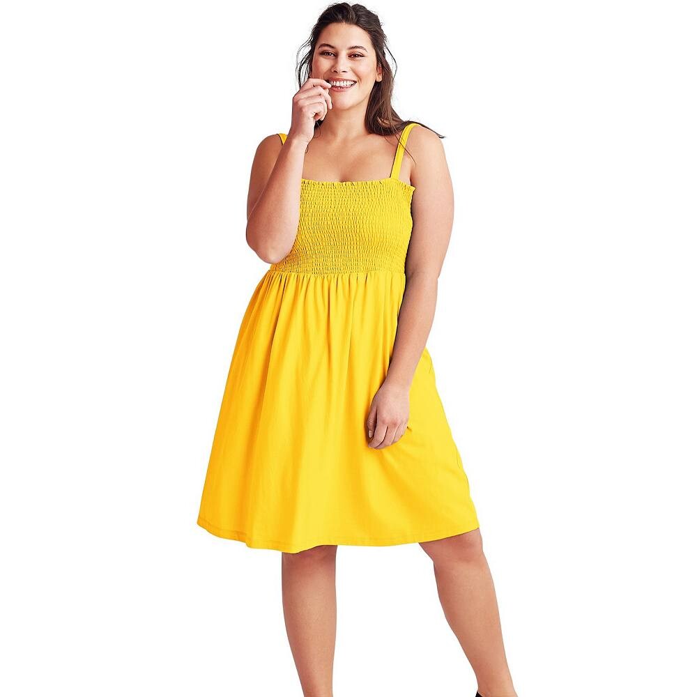 Женское платье-майка с присборенным лифом Ellos больших размеров, цвет Pepper Yellow
Женское платье-майка с присборенным лифом Ellos больших размеров, цвет Pepper Yellow