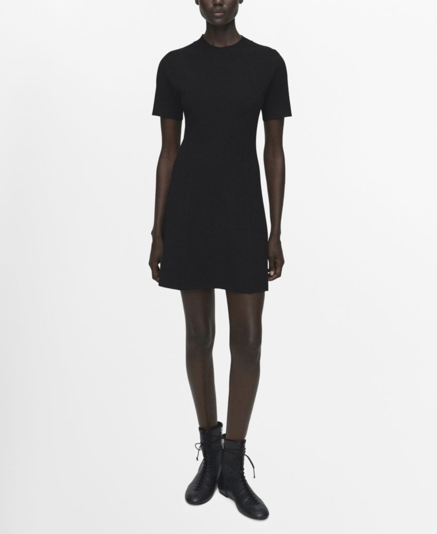 Женское платье-трапеция из тонкой вязки MANGO, Black
Женское платье-трапеция из тонкой вязки MANGO, Black