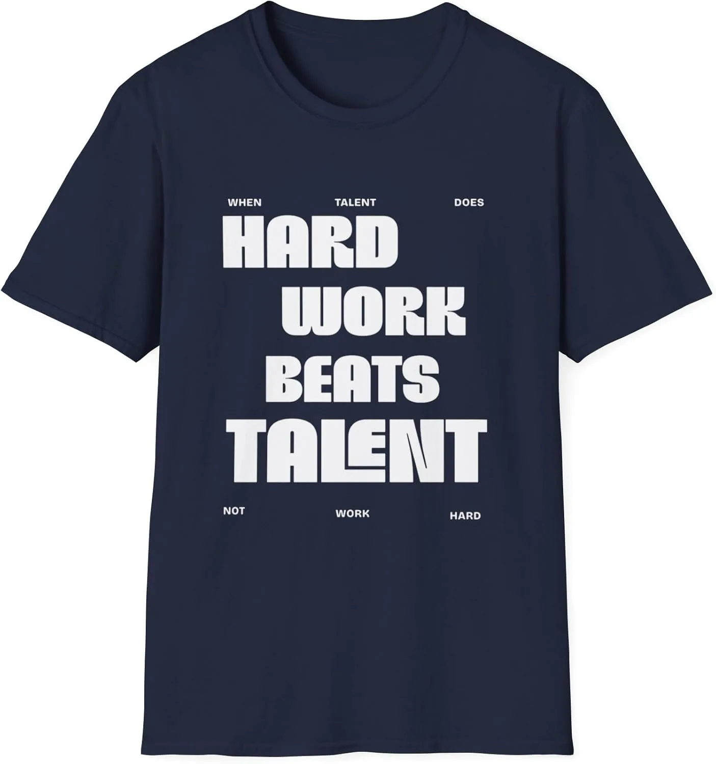 Футболка Hard Work Beats Talent с мотивирующей надписью для мужчин и женщин
Футболка Hard Work Beats Talent с мотивирующей надписью для мужчин и женщин