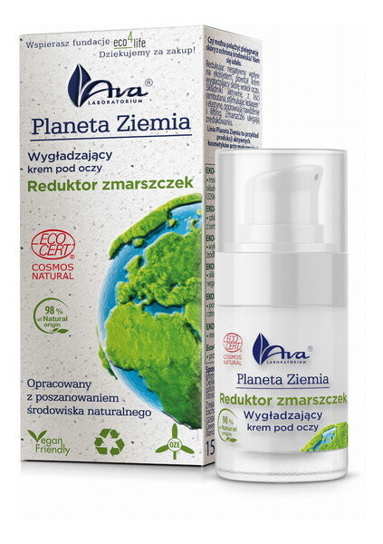 Ava Planeta Ziemia Разглаживающий крем для глаз - разглаживающий морщины 15мл
Ava Planeta Ziemia Разглаживающий крем для глаз - разглаживающий морщины 15мл