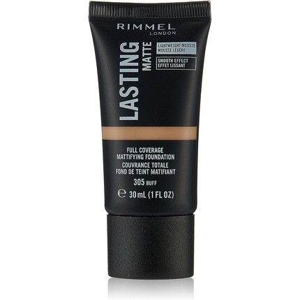 Rimmel Lasting Matte Легкая тональная основа с полным покрытием 30 мл 305 Buff Bourjois
Rimmel Lasting Matte Легкая тональная основа с полным покрытием 30 мл 305 Buff Bourjois