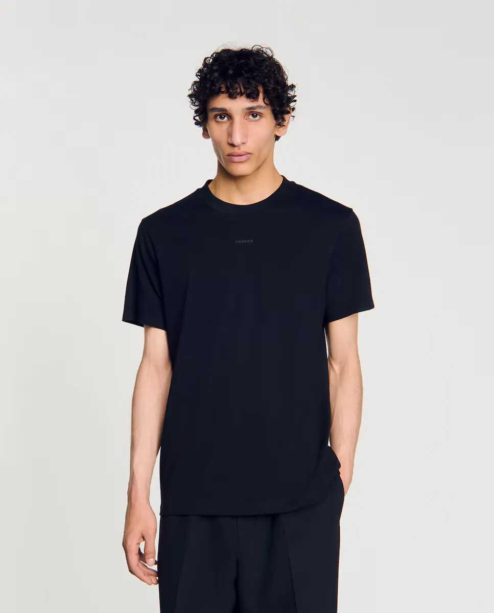 Мужская футболка 100% хлопок с коротким рукавом Sandro, черный
Мужская футболка 100% хлопок с коротким рукавом Sandro, черный