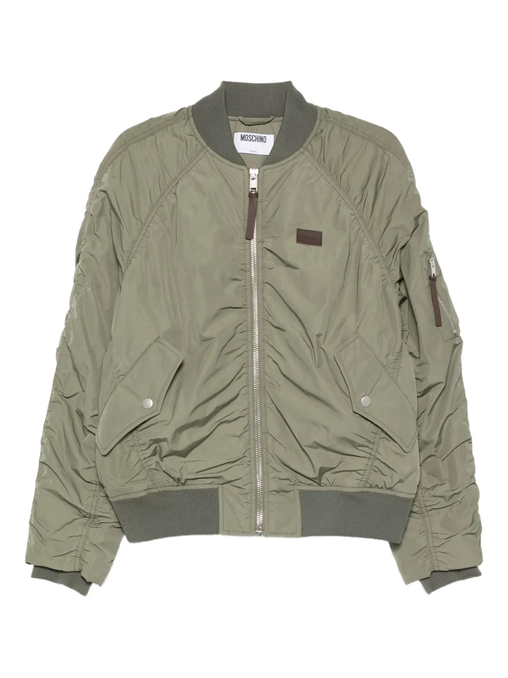 Бомбер с оборками Moschino, зеленый
Бомбер с оборками Moschino, зеленый
