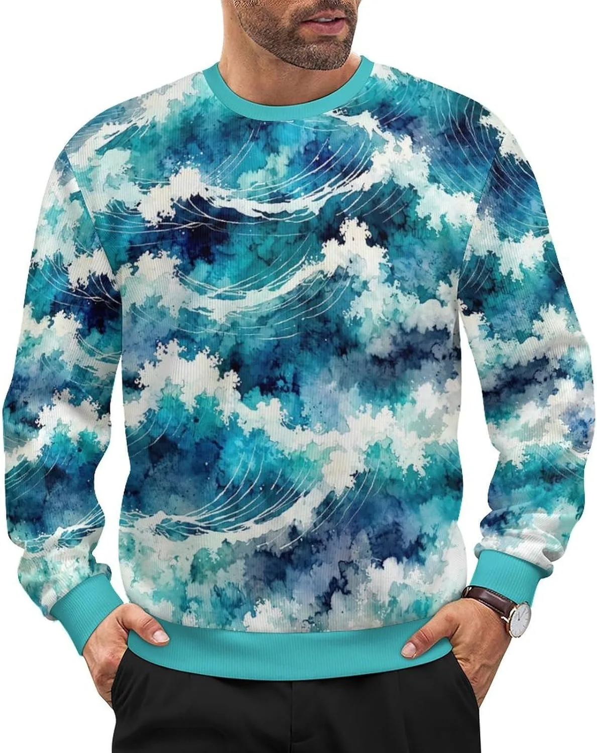 Мужской оверсайз свитер с длинным рукавом и круглым вырезом HLSDFRES
Мужской оверсайз свитер с длинным рукавом и круглым вырезом HLSDFRES