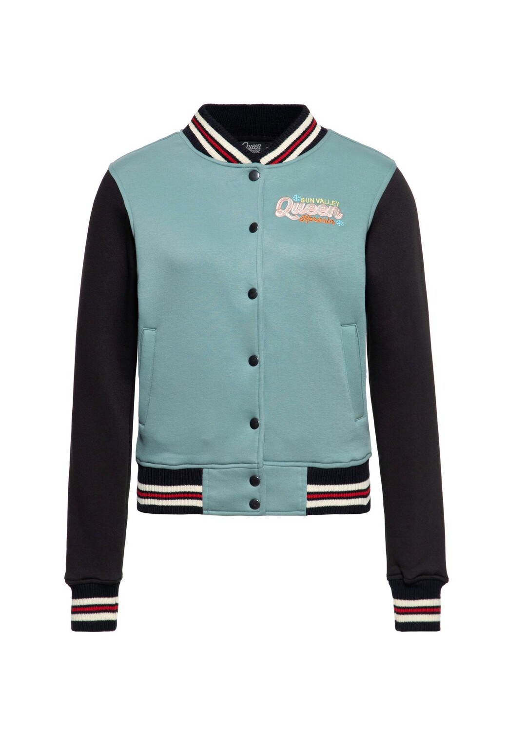 Куртка колледжа с вышивкой на спине Sun Valley QUEEN KEROSIN, серо-зеленый
Куртка колледжа с вышивкой на спине Sun Valley QUEEN KEROSIN, серо-зеленый