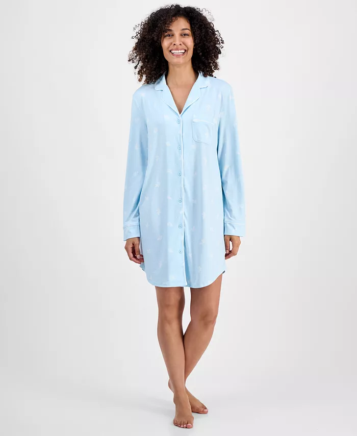 Женская футболка с принтом для сна с длинными рукавами Charter Club, синий
Женская футболка с принтом для сна с длинными рукавами Charter Club, синий
