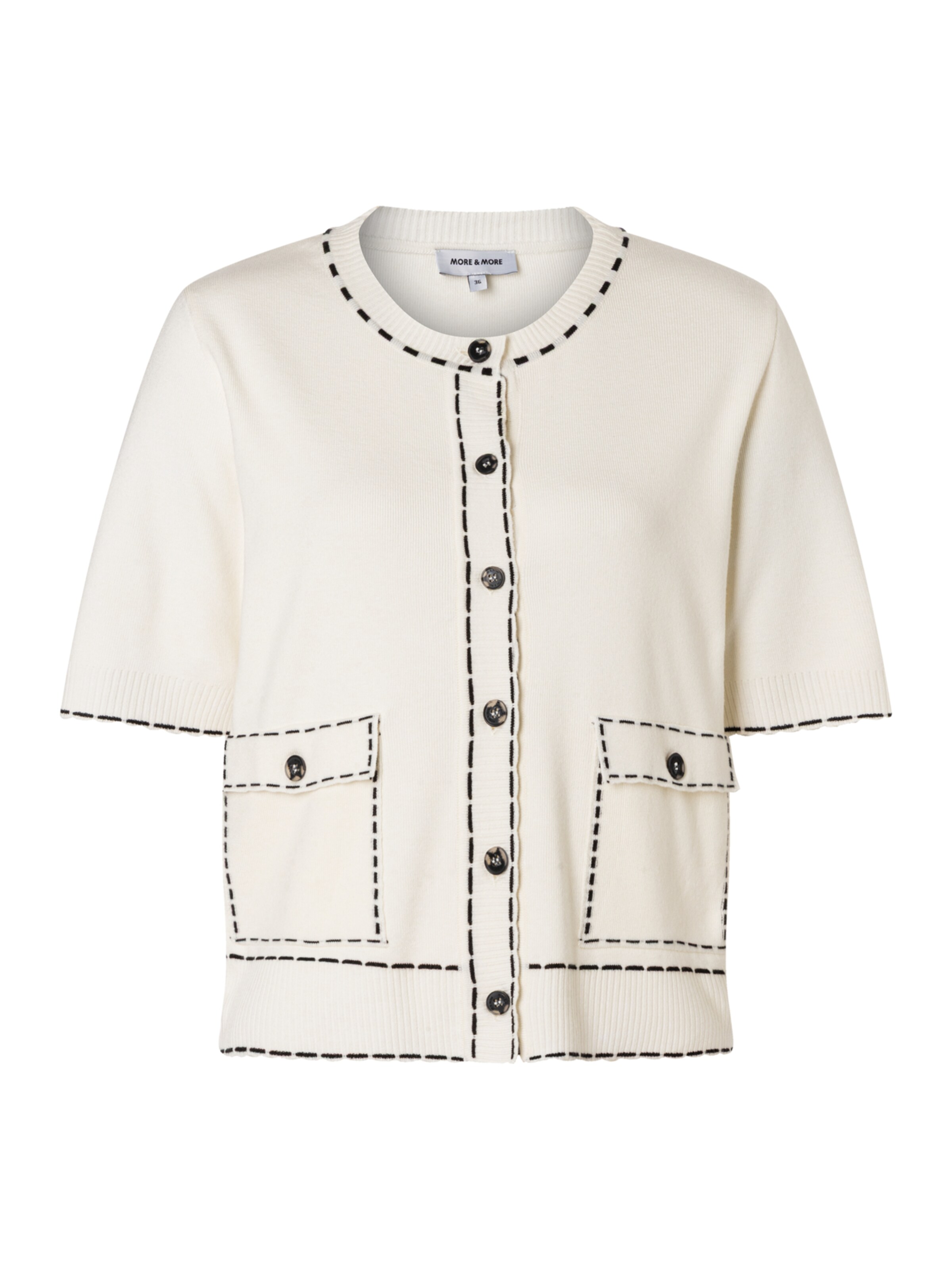 MORE & MORE Кардиган из трикотажа в цвете off white
MORE & MORE Кардиган из трикотажа в цвете off white