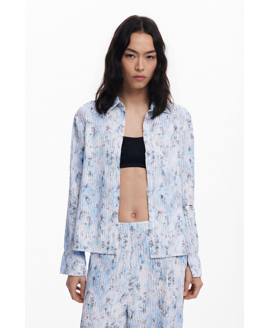Женская плиссированная эластичная рубашка Desigual, Blue
Женская плиссированная эластичная рубашка Desigual, Blue