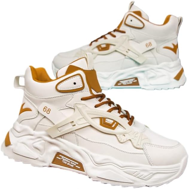 Высокие кроссовки Hhhchpm для активного отдыха, удобный материал из ПУ, противоскользящая подошва, шнуровка, подходят для разных сезонов - доступны большие размеры, хаки
Высокие кроссовки Hhhchpm для активного отдыха, удобный материал из ПУ, противоскользящая подошва, шнуровка, подходят для разных сезонов - доступны большие размеры, хаки