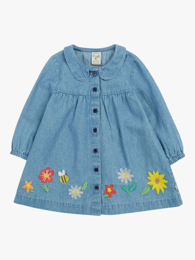 Платье-рубашка из органического хлопка baby emma из джинсовой ткани Frugi, синий
Платье-рубашка из органического хлопка baby emma из джинсовой ткани Frugi, синий