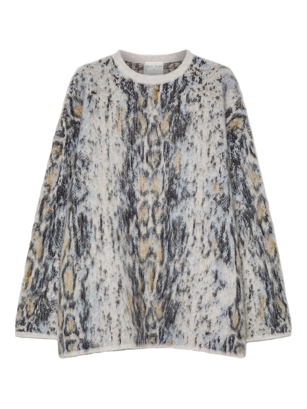 Свитер с округлым вырезом и узором Forte Forte, нейтральный
Свитер с округлым вырезом и узором Forte Forte, нейтральный