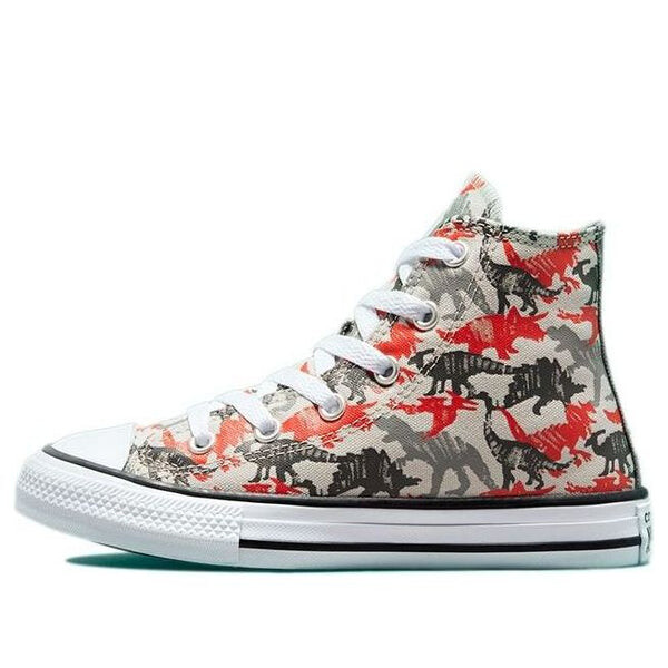 Кроссовки chuck taylor all star high 'dino daze - mouse' Converse, белый 
Кроссовки chuck taylor all star high 'dino daze - mouse' Converse, белый