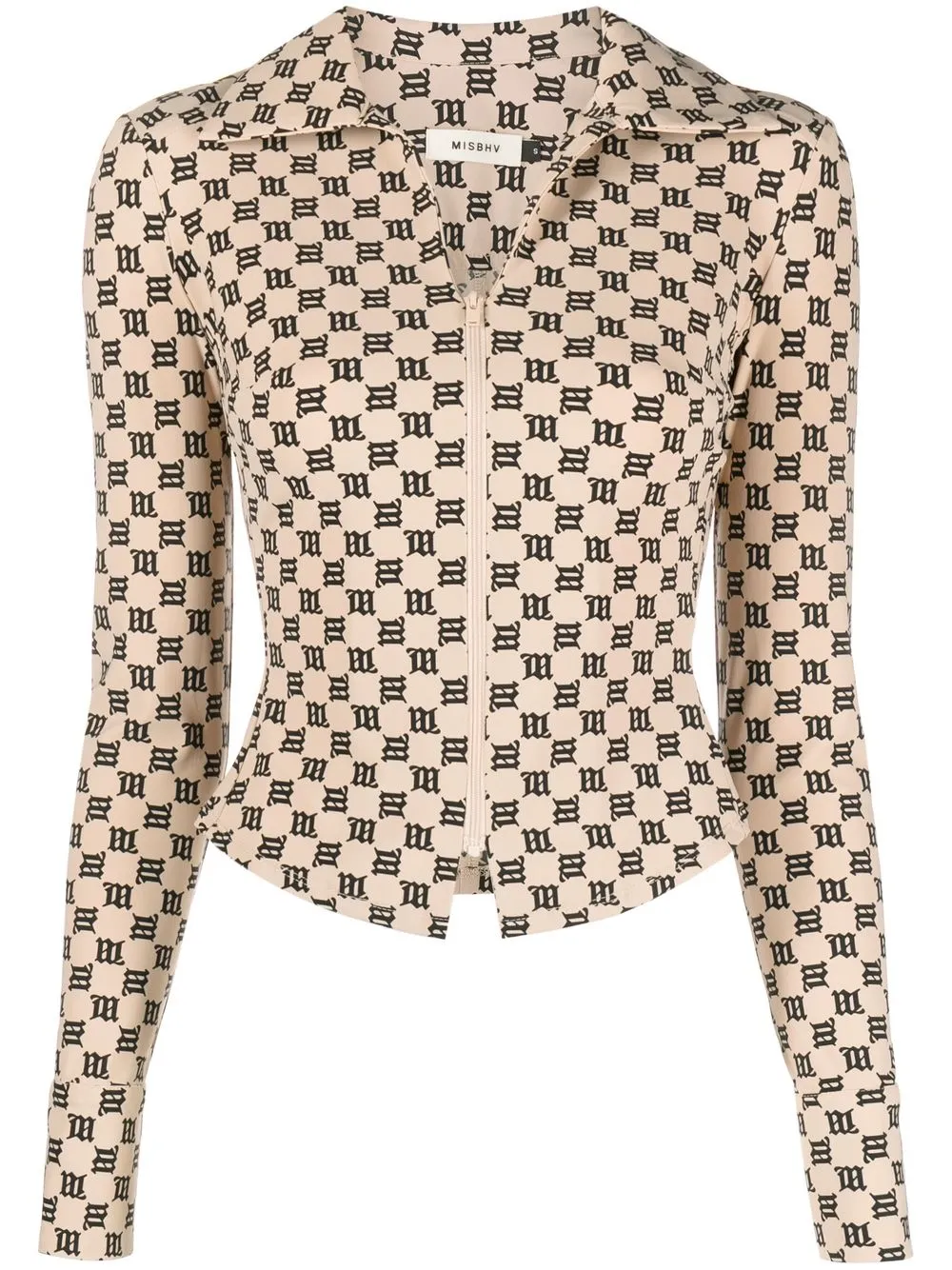 Топ на молнии с монограммой MISBHV, нейтральный 
Топ на молнии с монограммой MISBHV, нейтральный