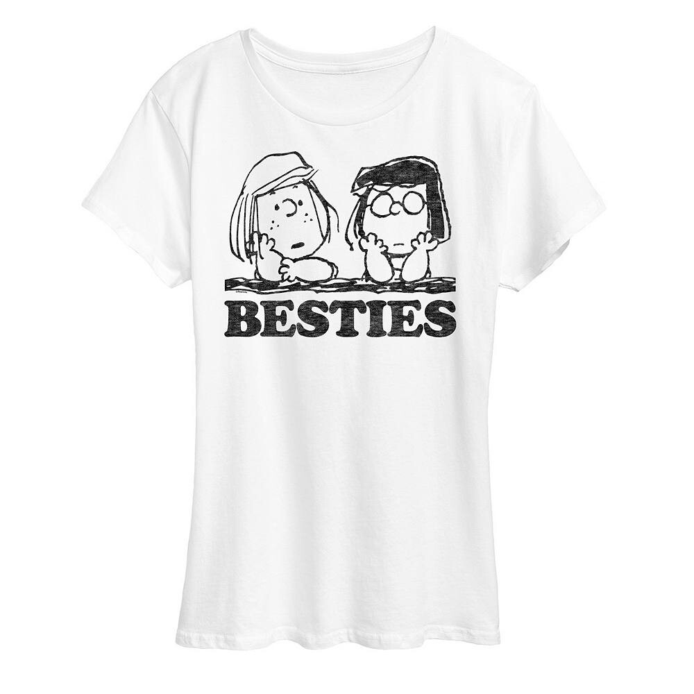Женская футболка с рисунком Peanuts Patty & Marcie Besties Licensed Character, белый
Женская футболка с рисунком Peanuts Patty & Marcie Besties Licensed Character, белый