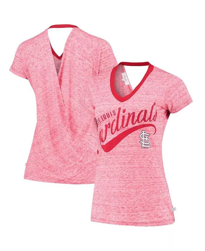 Красная женская футболка St. Louis Cardinals Hail Mary с v-образным вырезом и запахом сзади Touch
Красная женская футболка St. Louis Cardinals Hail Mary с v-образным вырезом и запахом сзади Touch